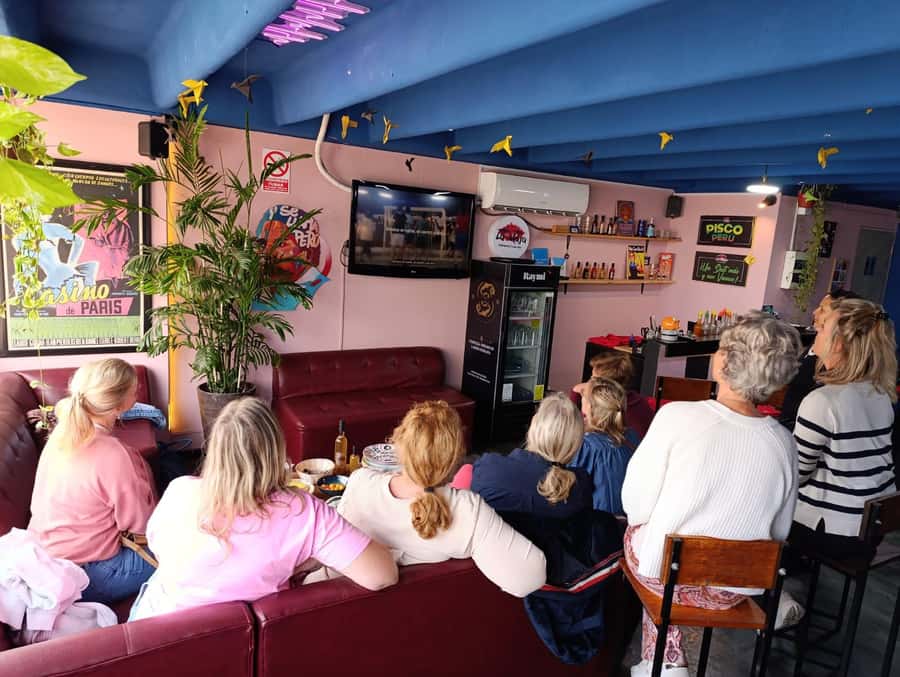 Miraflores: Amazing Peruvian Cooking Class Ceviche Seafood and Pisco Sour - The pisco tasting part: 10 flavors and a real producer story