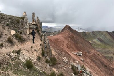 PRIVATE Palccoyo Rainbow Mountain tour - The short stops near Cusco: alpacas, llamas, and a colonial bridge break